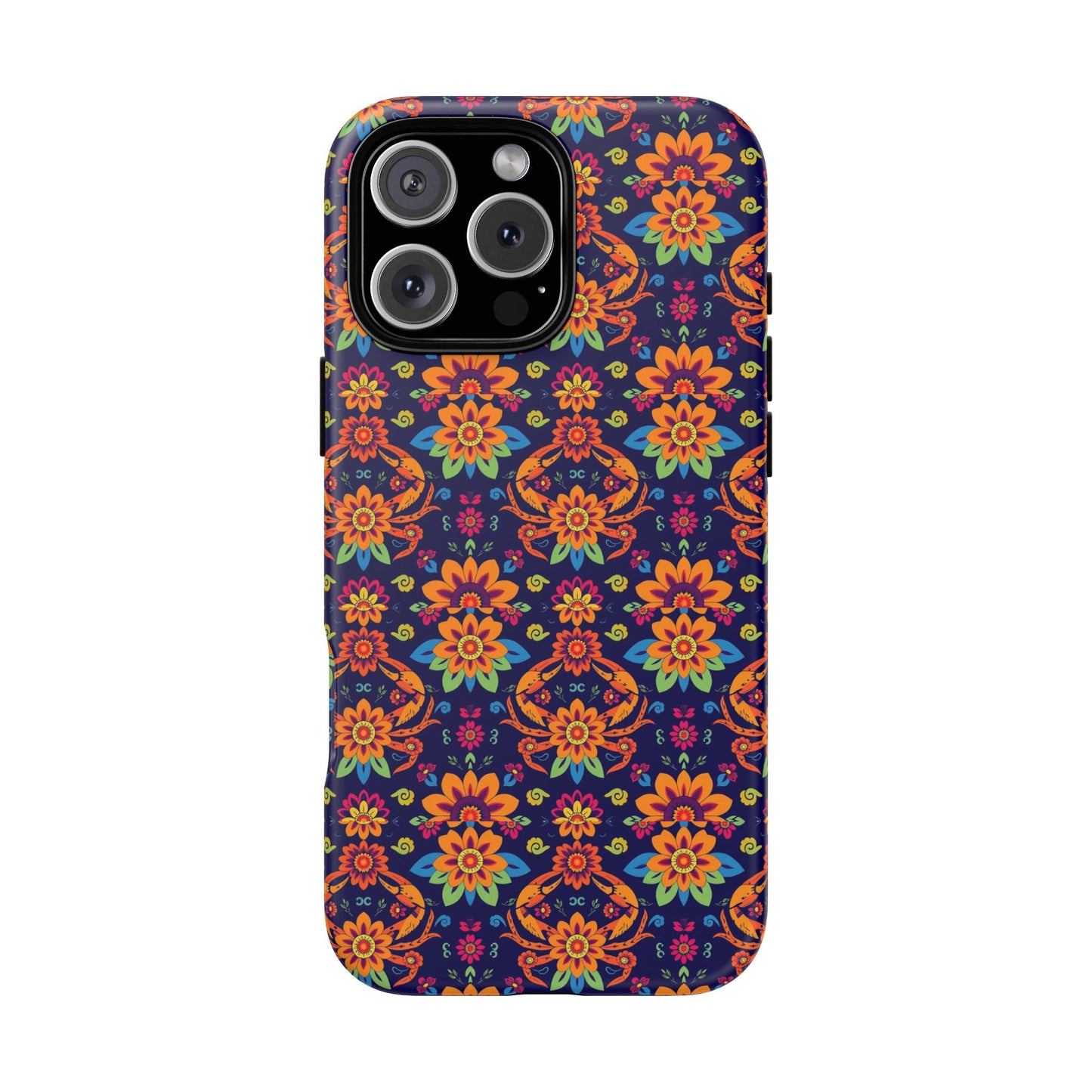 Tough Cases, Cancer, Zodiac, Flower Pattern