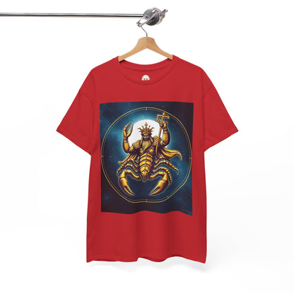 Unisex Heavy Cotton T-Shirt, Moon, Scorpio Zodiac Design
