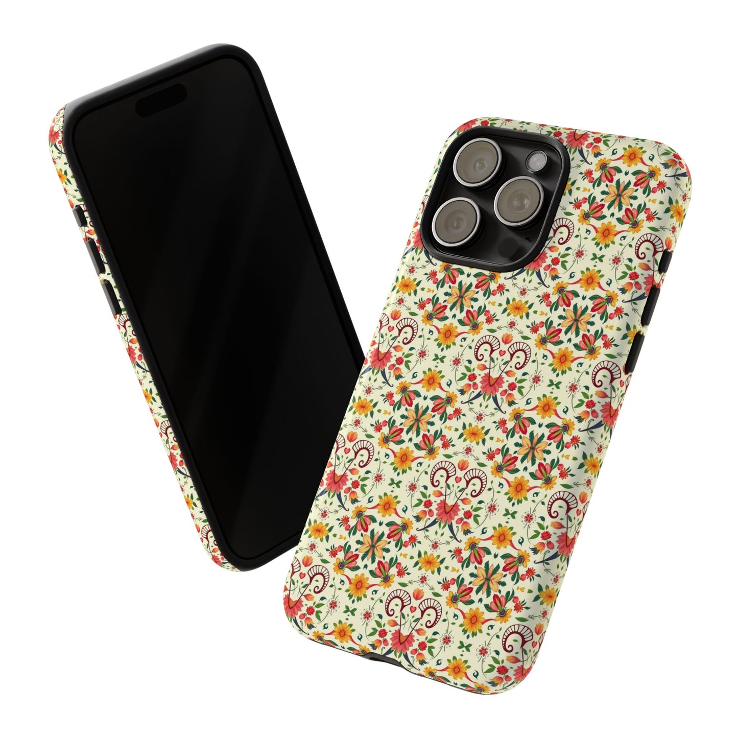 Tough Cases, Aries, Zodiac, Flower Pattern