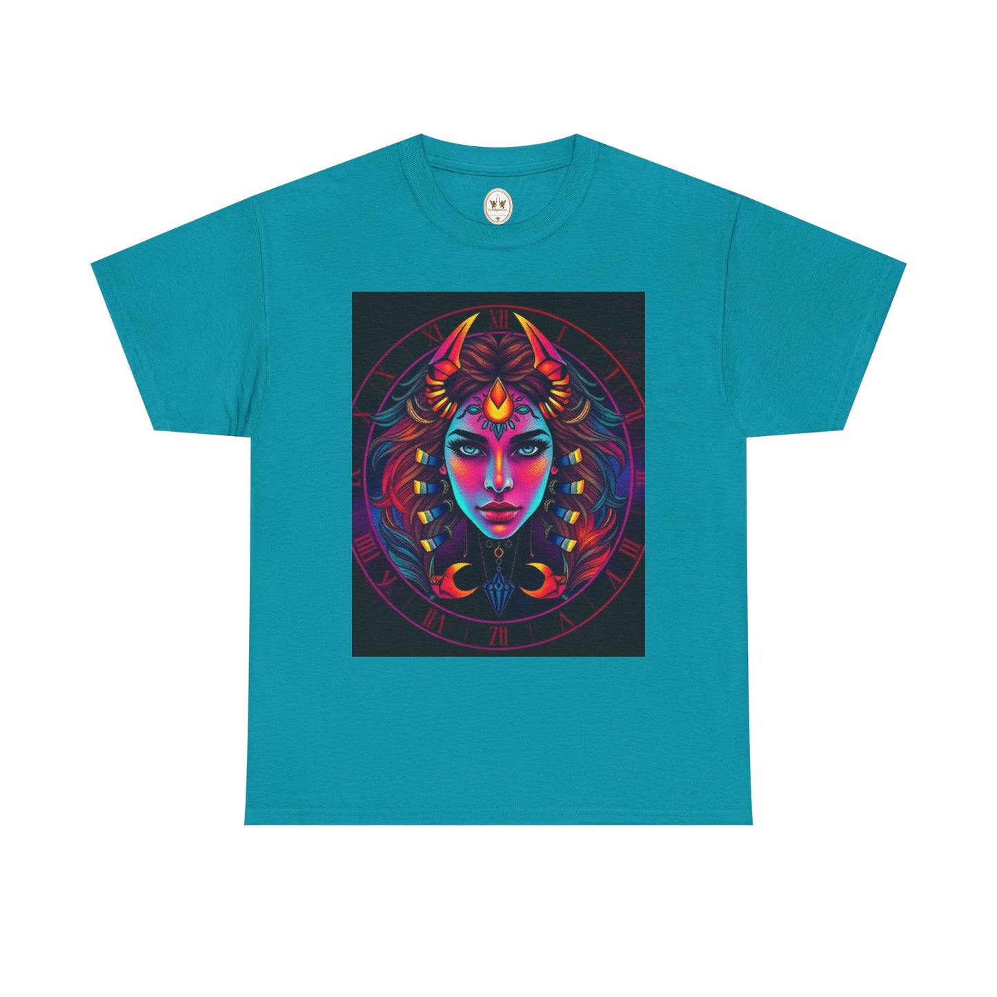 Unisex Heavy Cotton T-Shirt, Scorpio, Zodiac v4, Sexy Art