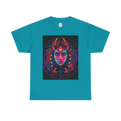 Unisex Heavy Cotton T-Shirt, Scorpio, Zodiac v4, Sexy Art