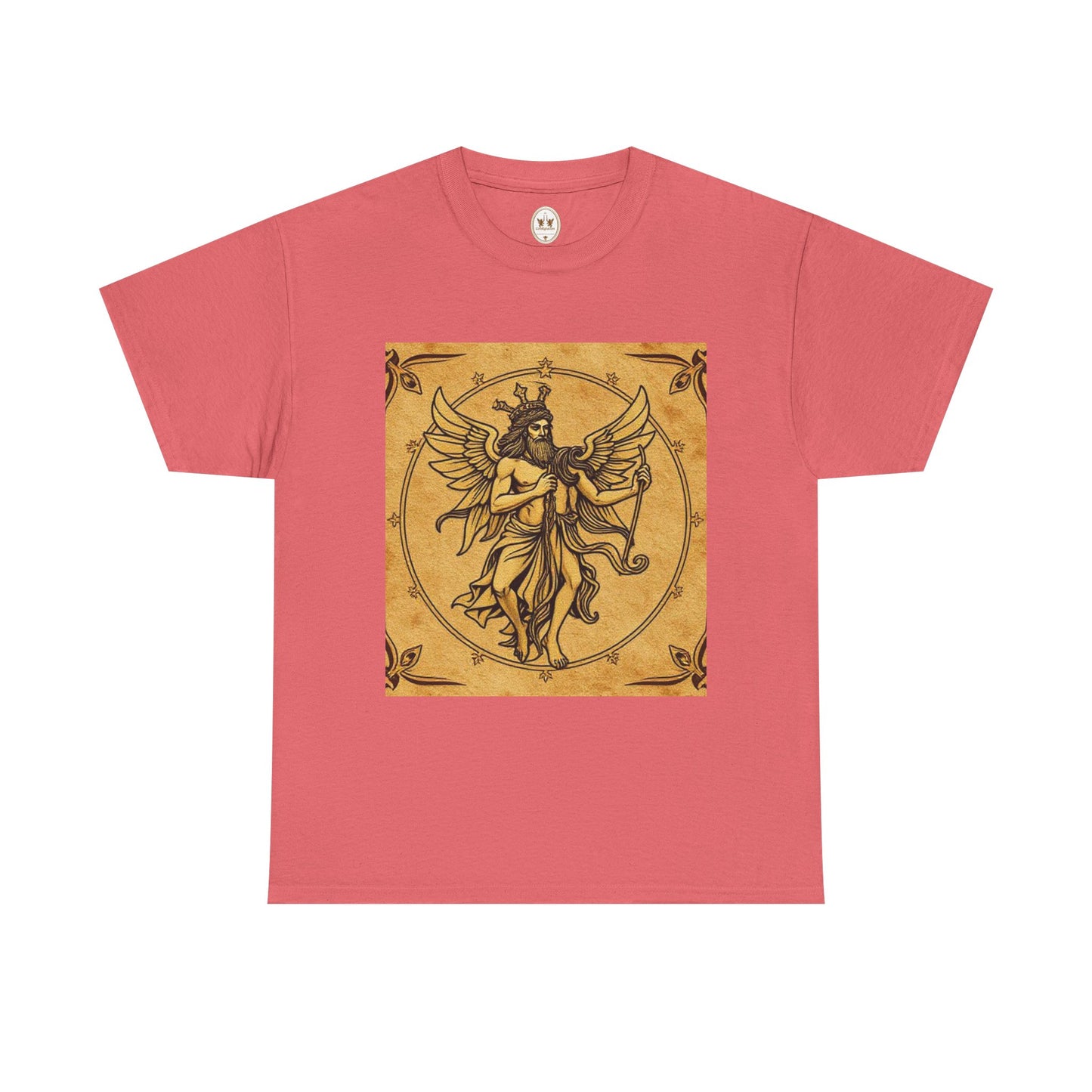 Unisex Heavy Cotton T-Shirt, Pencil Art, Gemini Zodiac Design