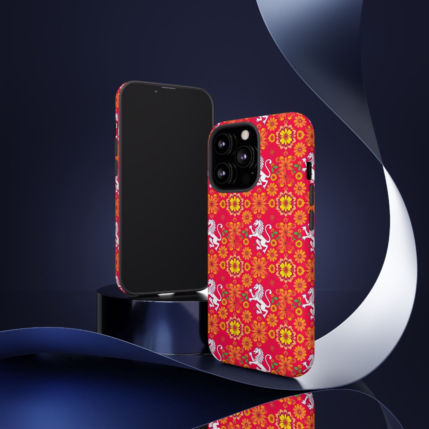 Tough Cases, Leo, Zodiac v4, Flower Pattern