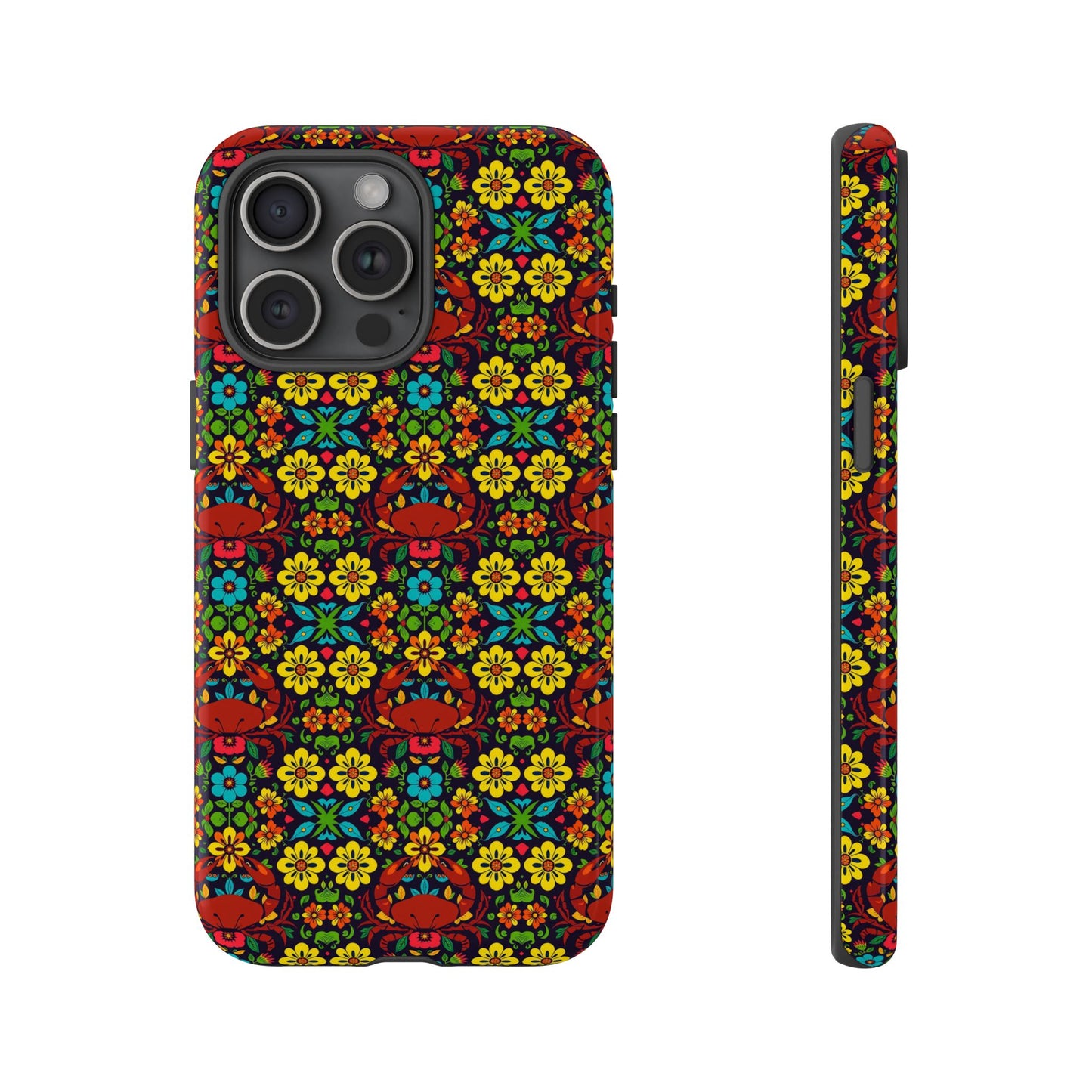 Tough Cases, Cancer, Zodiac v2, Flower Pattern