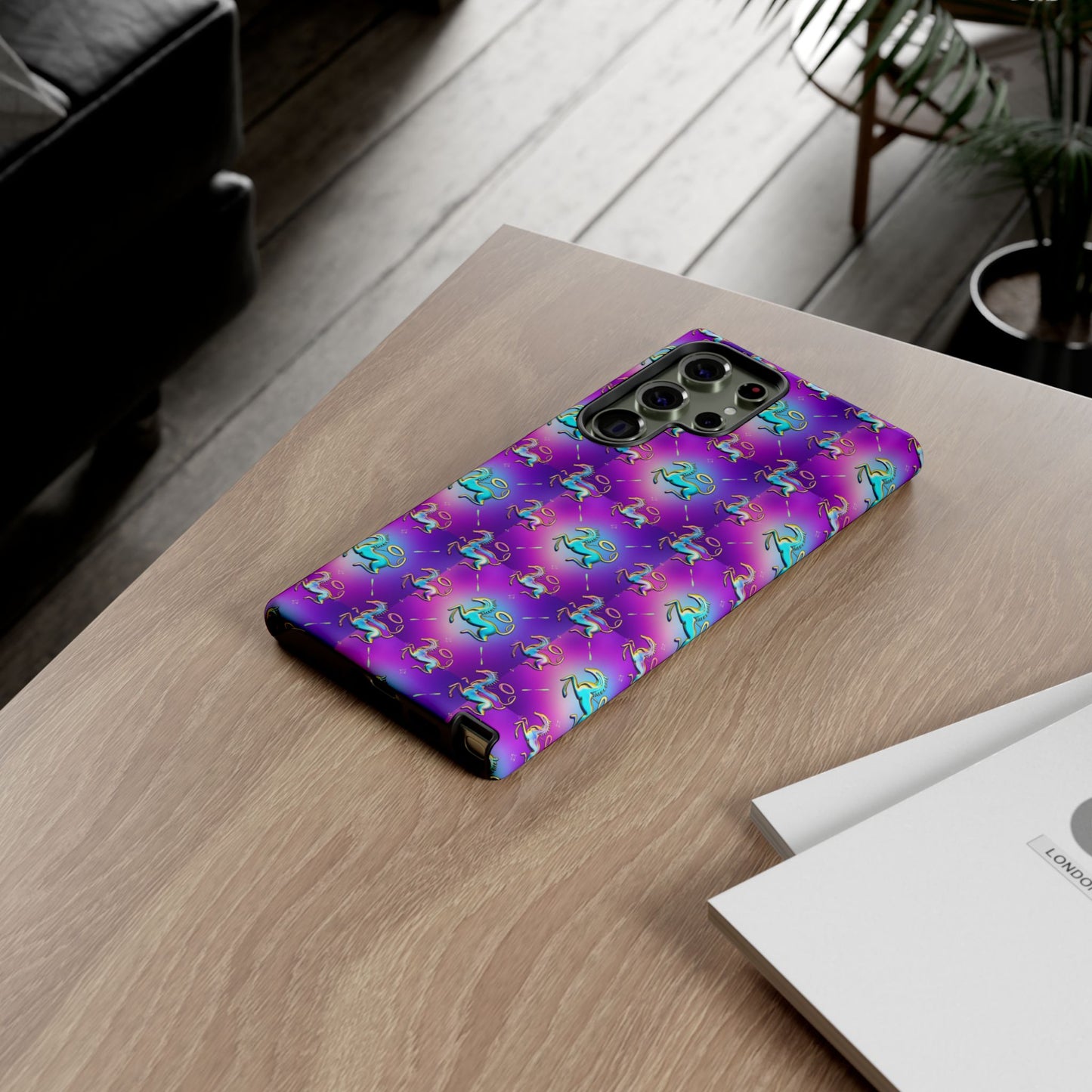 Tough Cases, Aquarius, Zodiac, Metal Pattern