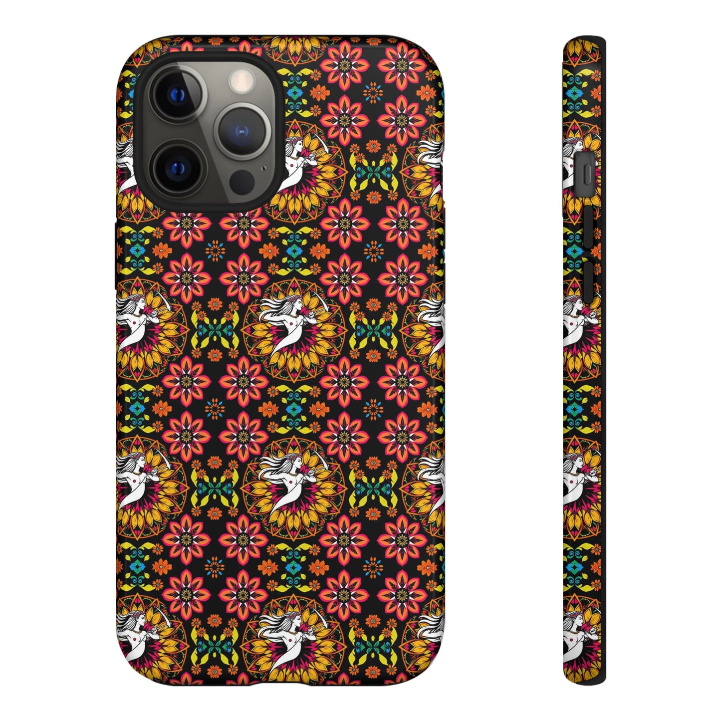 Tough Cases, Sagittarius, Zodiac v2, Flower Pattern