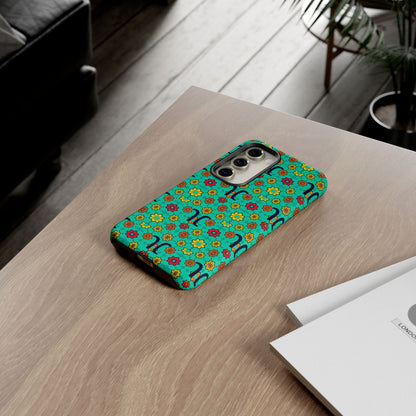 Tough Cases, Aquarius, Zodiac v2, Flower Pattern