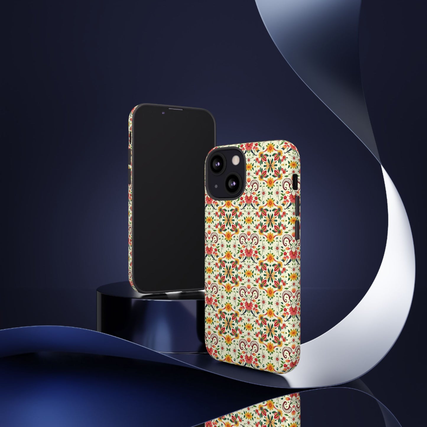 Tough Cases, Aries, Zodiac, Flower Pattern