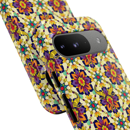 Tough Cases, Taurus, Zodiac v1, Flower Pattern