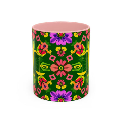 Accent Coffee Mug, Libra, Zodiac, Flower Pattern, (11, 15oz)