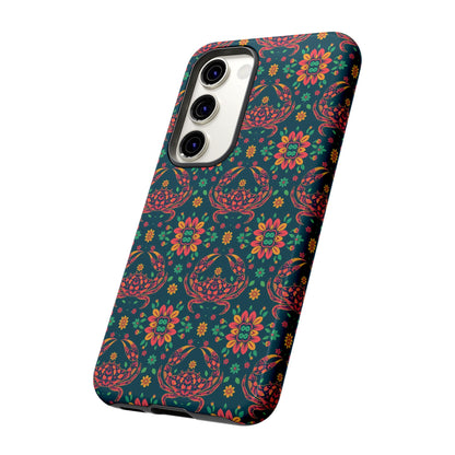 Tough Cases, Cancer, Zodiac v4, Flower Pattern