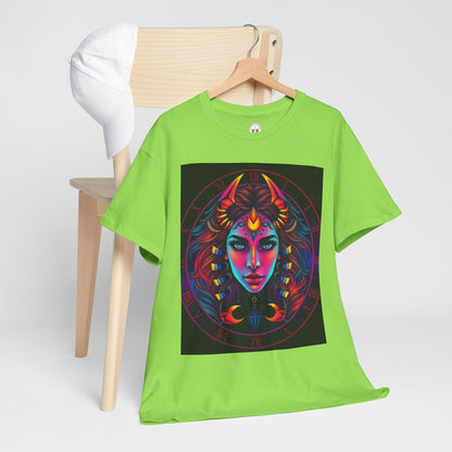 Unisex Heavy Cotton T-Shirt, Scorpio, Zodiac v4, Sexy Art