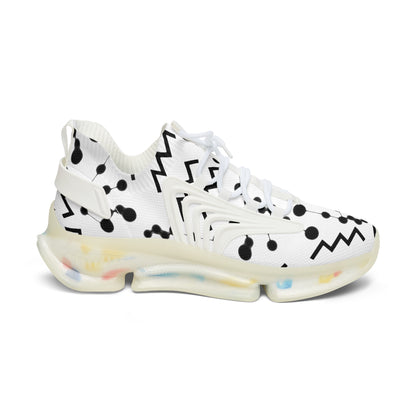 Women's Mesh Sneakers, Constellation & Symbol, Aquarius Zodiac Sign, AOP
