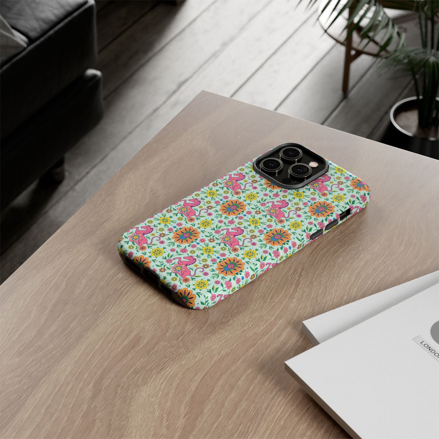 Tough Cases, Aquarius, Zodiac, Flower Pattern