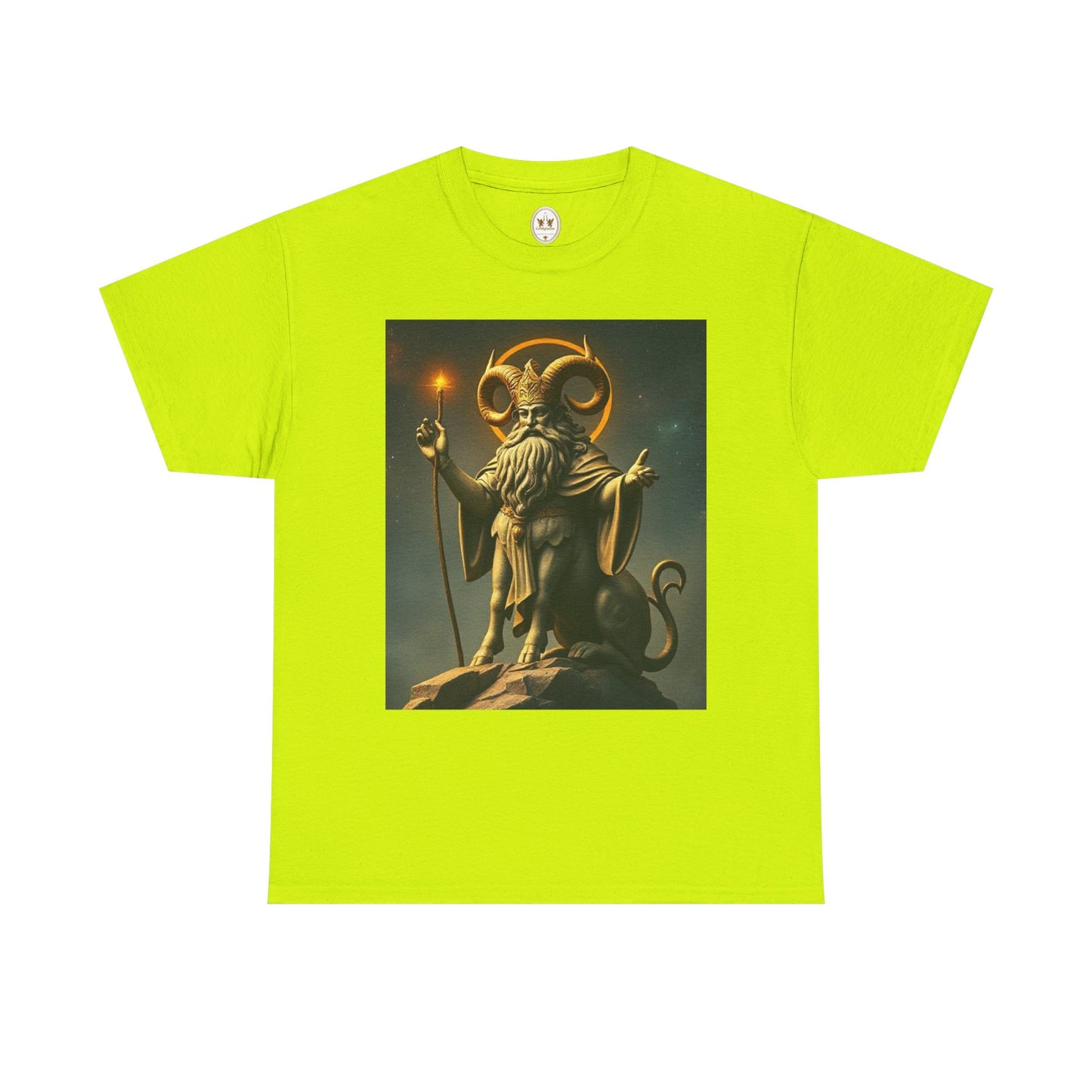 Unisex Heavy Cotton T-Shirt, Taurus God v1, Zodiac Design