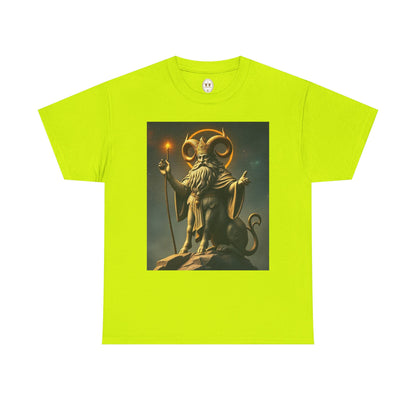 Unisex Heavy Cotton T-Shirt, Taurus God v1, Zodiac Design