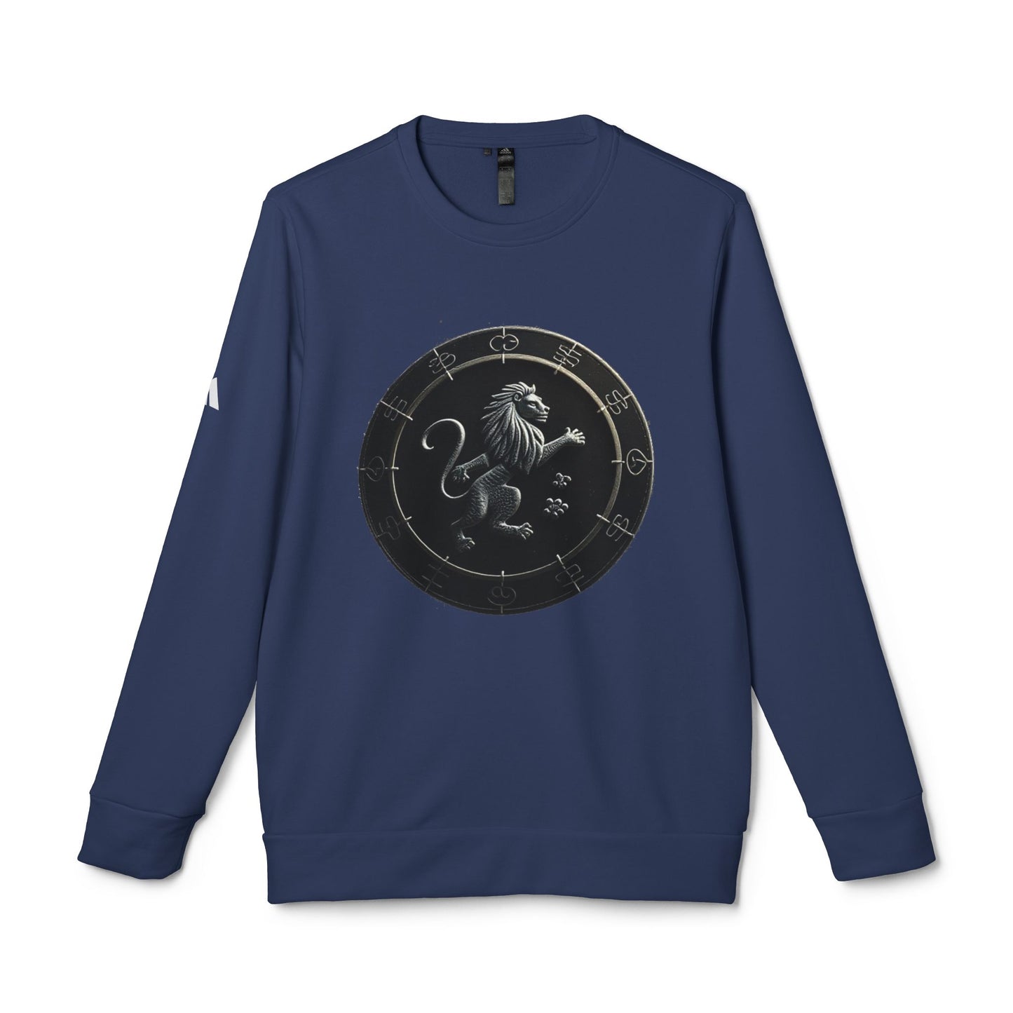 Adidas, Unisex Fleece Crewneck Sweatshirt, Leo, Space Animal, Zodiac