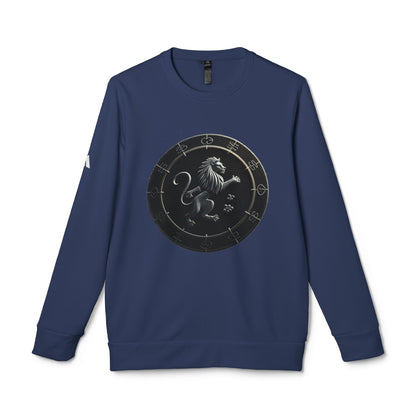 Adidas, Unisex Fleece Crewneck Sweatshirt, Leo, Space Animal, Zodiac