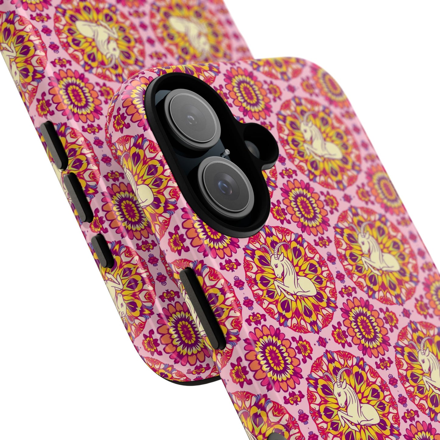 Tough Cases, Capricorn, Zodiac v4, Flower Pattern