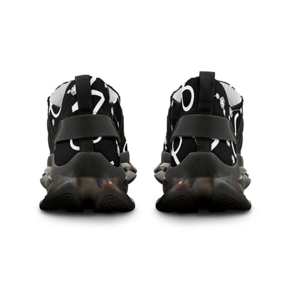 Men's Mesh Sneakers, Capricorn Zodiac Sign, AOP, Black