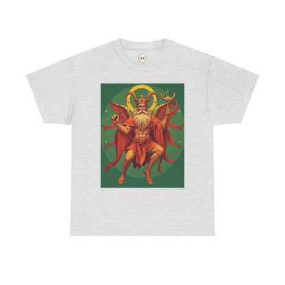 Unisex Heavy Cotton T-Shirt, Aries God, Zodiac Design