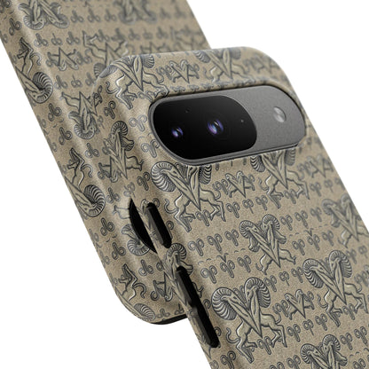 Tough Cases, Aries, Zodiac, Metal Pattern
