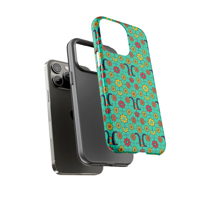 Tough Cases, Aquarius, Zodiac v2, Flower Pattern
