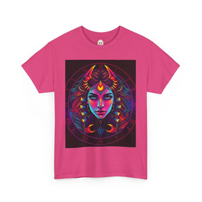 Unisex Heavy Cotton T-Shirt, Scorpio, Zodiac v4, Sexy Art