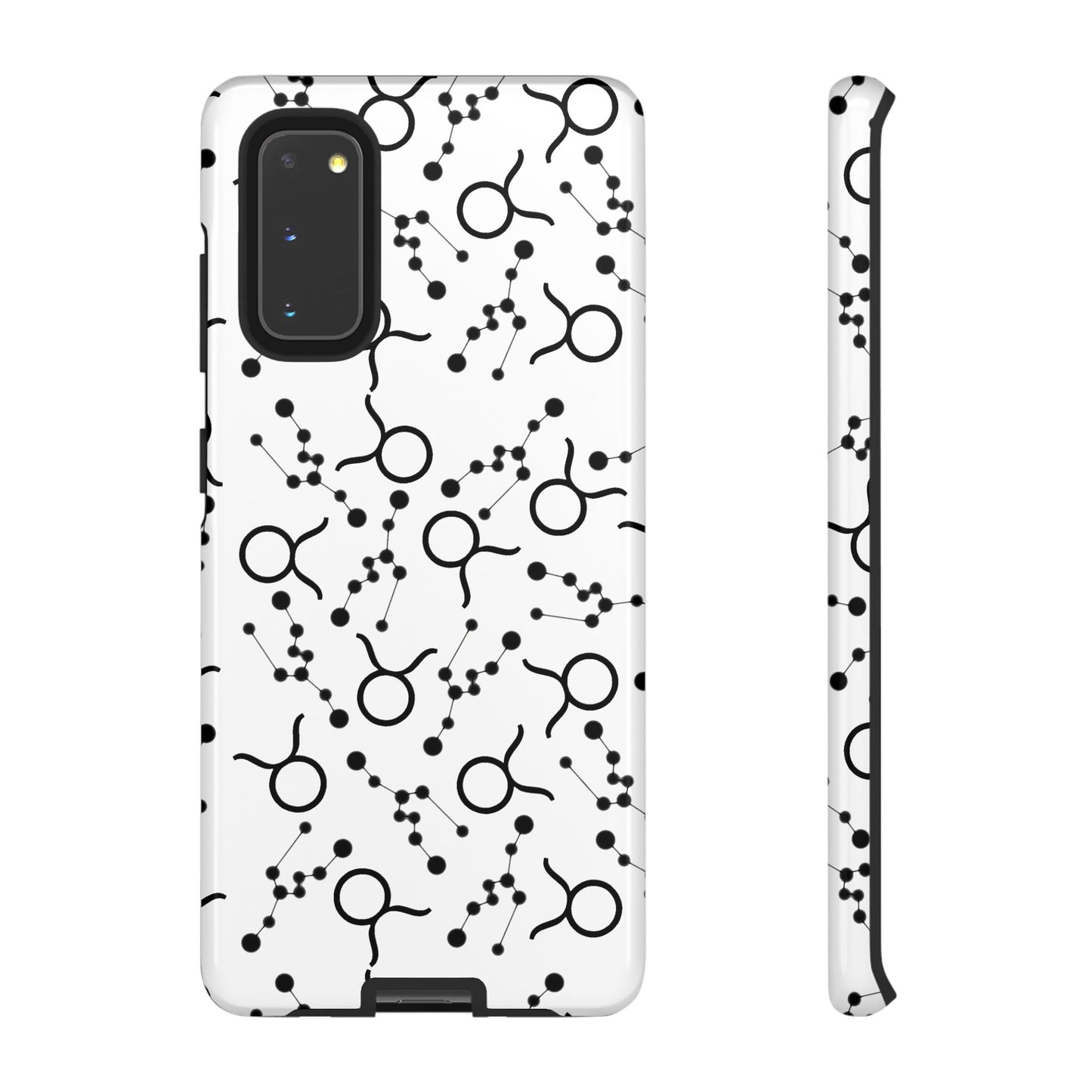 Tough Cases with the Taurus Zodiac sign for iPhone, Samsung Galaxy, and Google Pixel devices