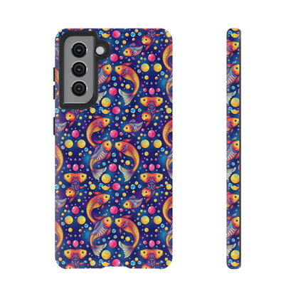 Tough Cases, Pisces, Zodiac, Bubble Pattern