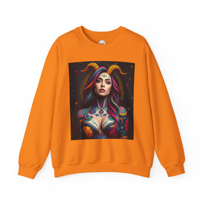 Unisex Heavy Blend™ Crewneck Sweatshirt, Capricorn, Zodiac v3, Sexy Pattern