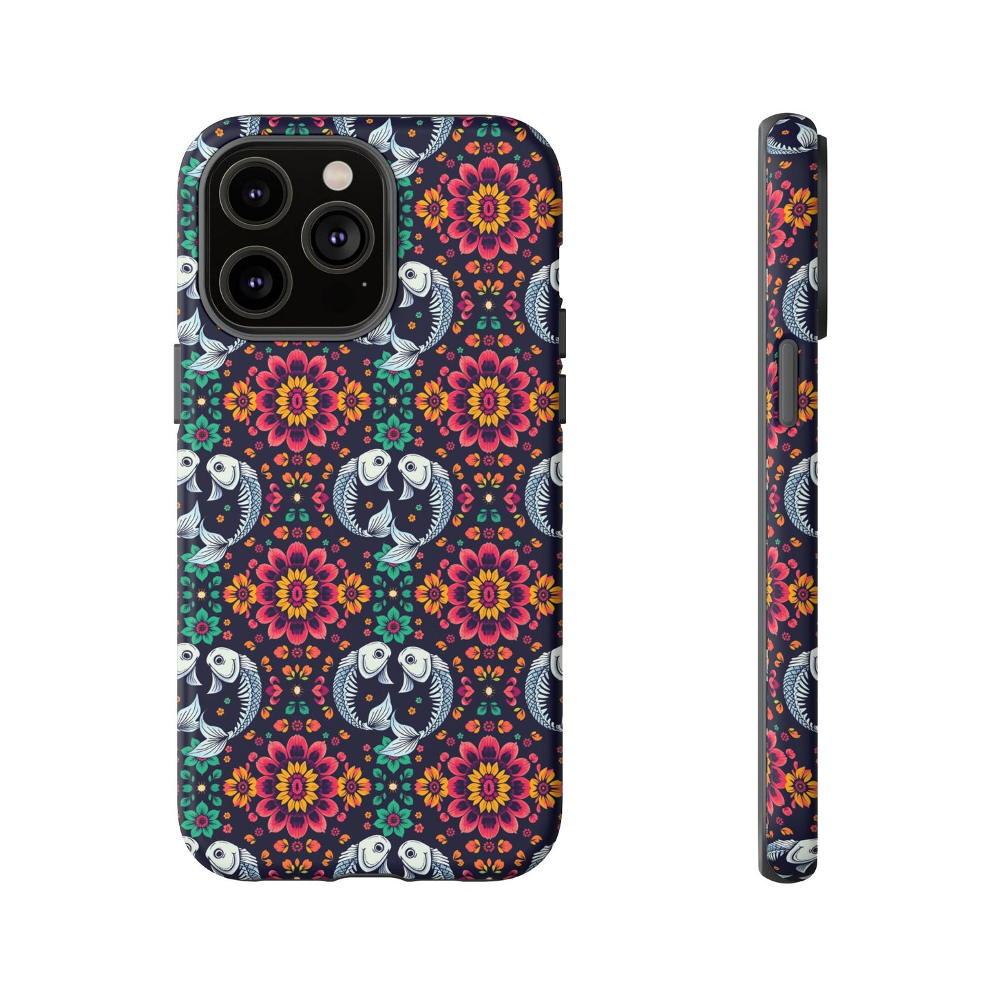 Tough Cases, Pisces, Zodiac v4, Flower Pattern
