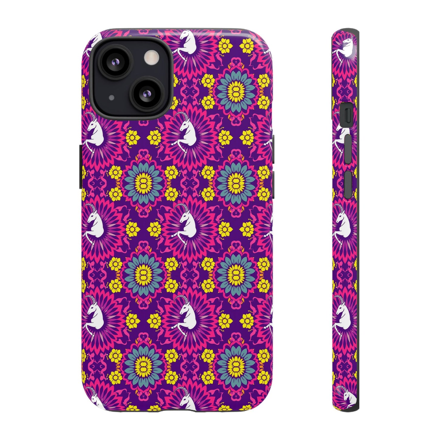 Tough Cases, Capricorn, Zodiac, Flower Pattern