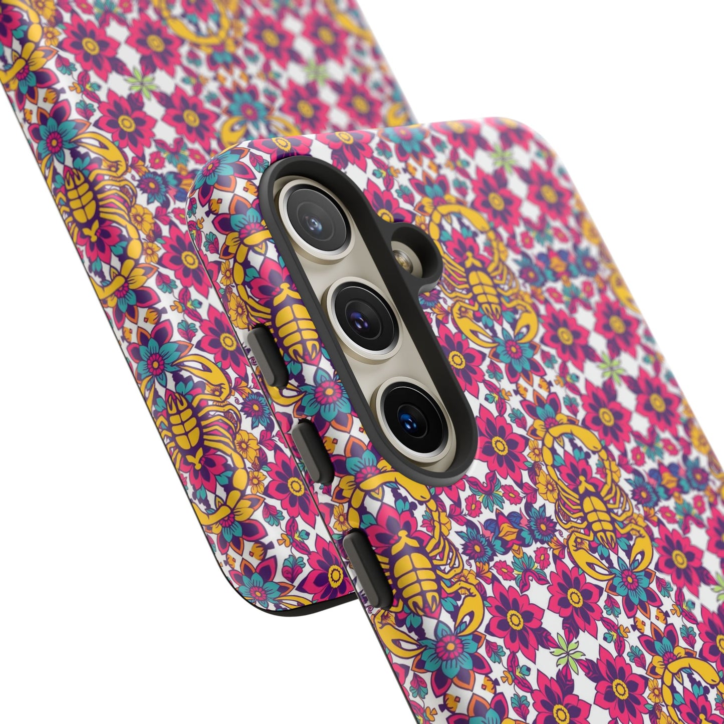 Tough Cases, Scorpio, Zodiac v2, Flower Pattern
