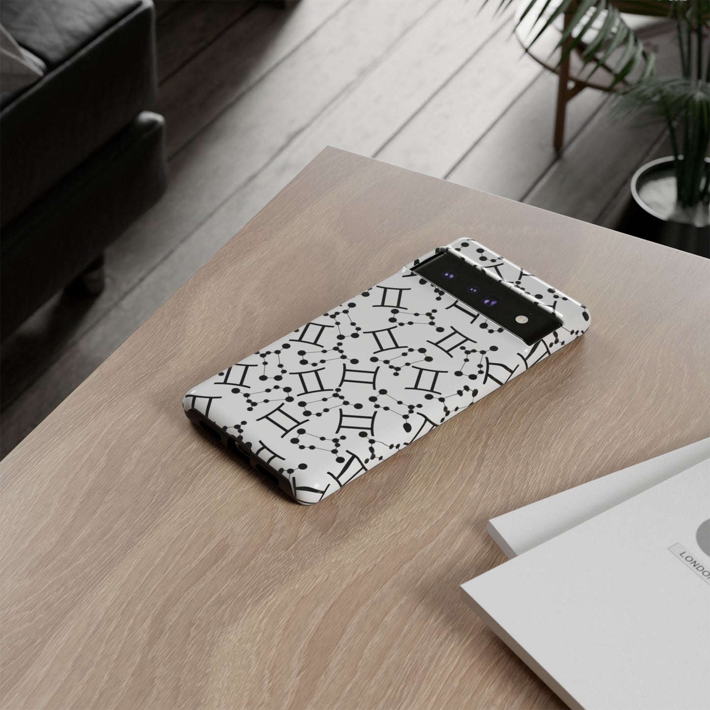 Tough Cases with the Gemini Zodiac sign for iPhone, Samsung Galaxy, and Google Pixel devices