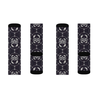 Sublimation Socks, Scorpio, Zodiac, Pattern