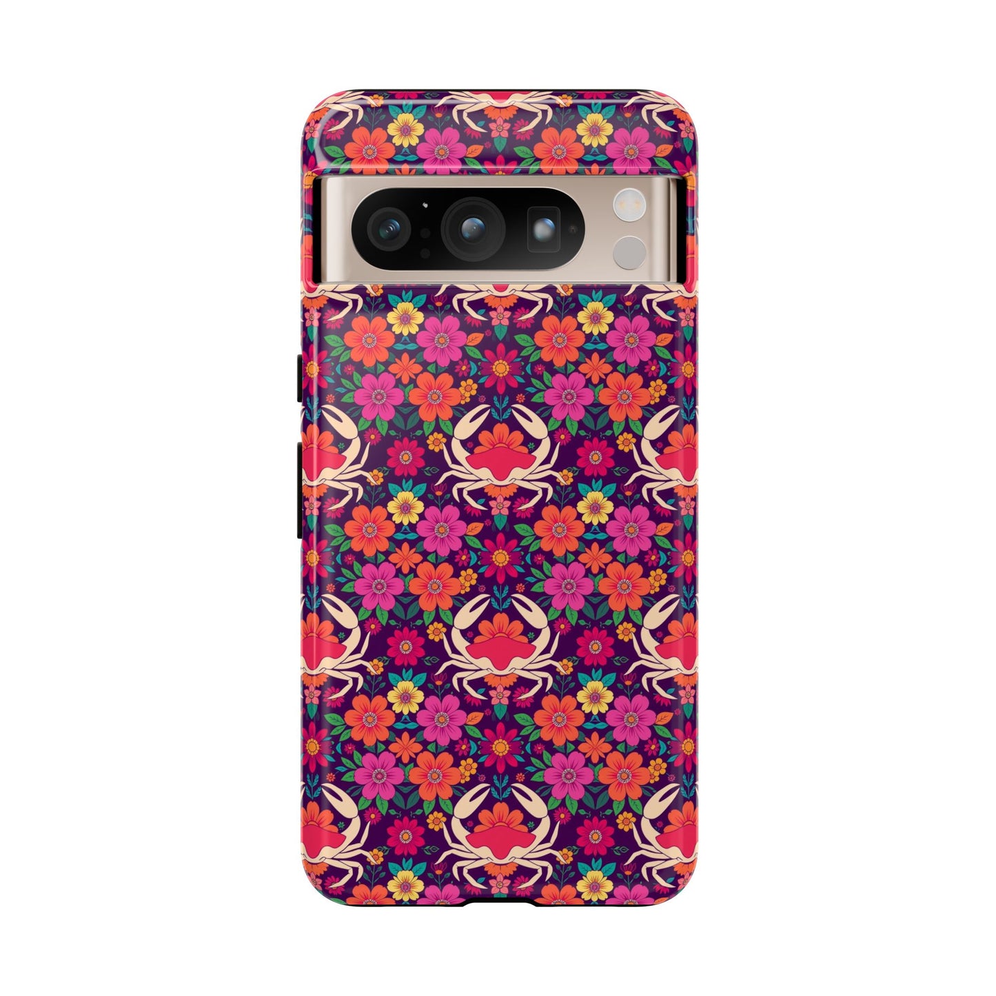 Tough Cases, Cancer, Zodiac v1, Flower Pattern
