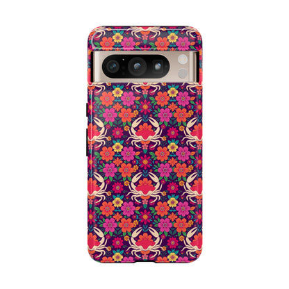 Tough Cases, Cancer, Zodiac v1, Flower Pattern