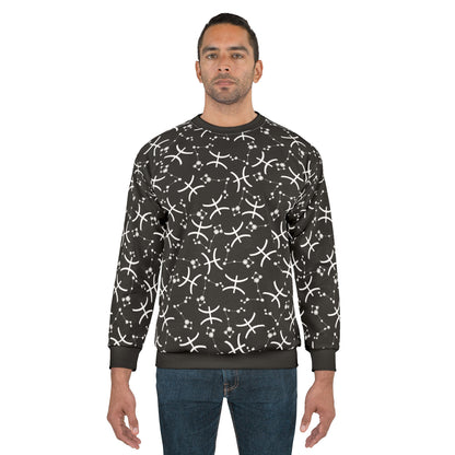 Zodiac AOP Unisex Sweatshirt Pisces Zodiac Sign