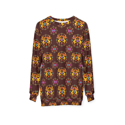Unisex Sweatshirt (AOP), Gemini, Zodiac v1, Jewel Pattern
