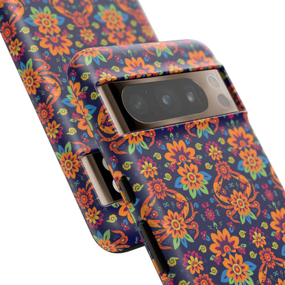 Tough Cases, Cancer, Zodiac, Flower Pattern