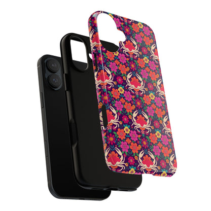Tough Cases, Cancer, Zodiac v1, Flower Pattern