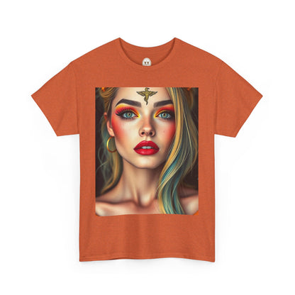 Unisex Heavy Cotton T-Shirt, Virgo, Zodiac, Sexy Art