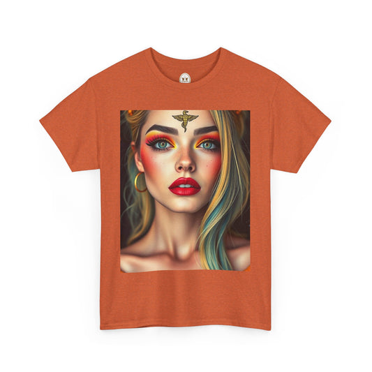 Unisex Heavy Cotton T-Shirt, Virgo, Zodiac, Sexy Art