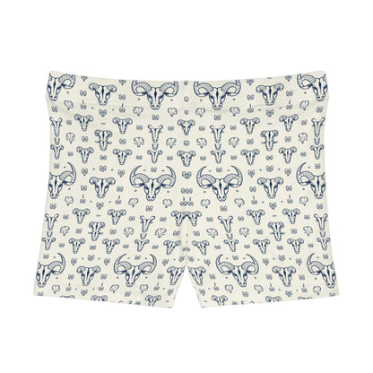 Women's Shorts, AOP, Taurus, Zodiac v1, Pattern