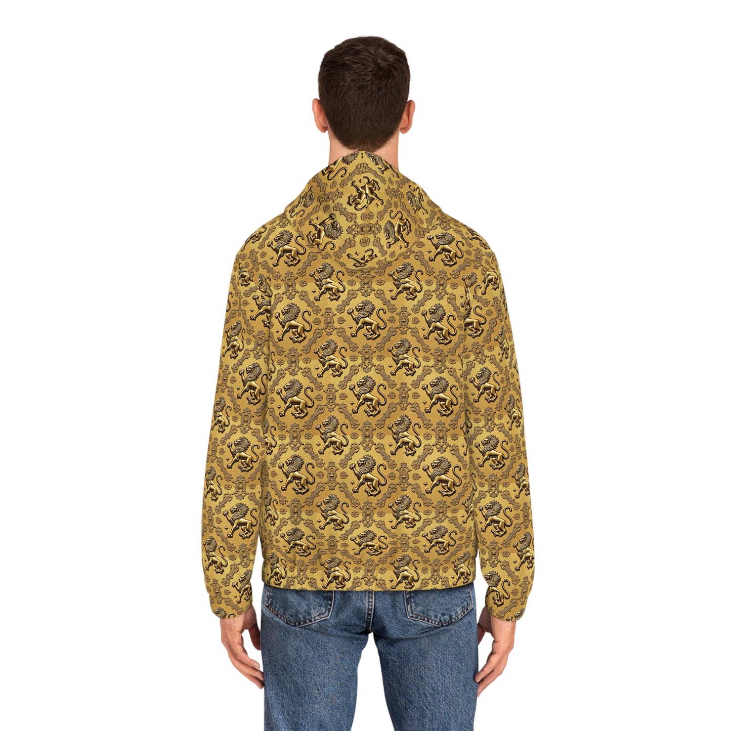 Full-Zip Hoodie (AOP), Leo, Zodiac v2, Pattern