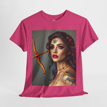 Unisex Heavy Cotton T-Shirt, Sagittarius, Zodiac v2, Sexy Art
