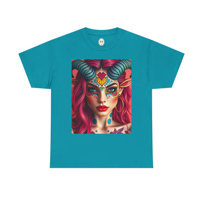 Unisex Heavy Cotton T-Shirt, Taurus, Zodiac, Sexy Art