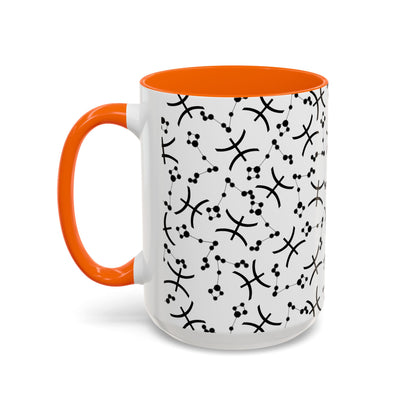 Accent Coffee Mug with the Pisces sign (11, 15oz)