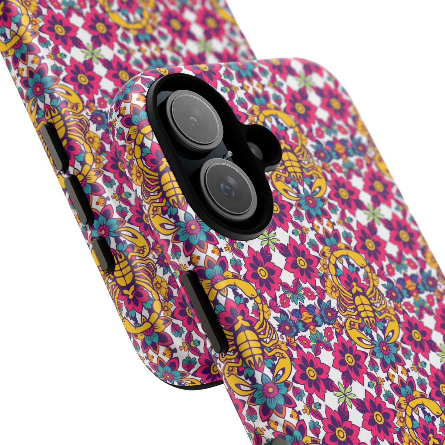 Tough Cases, Scorpio, Zodiac v2, Flower Pattern